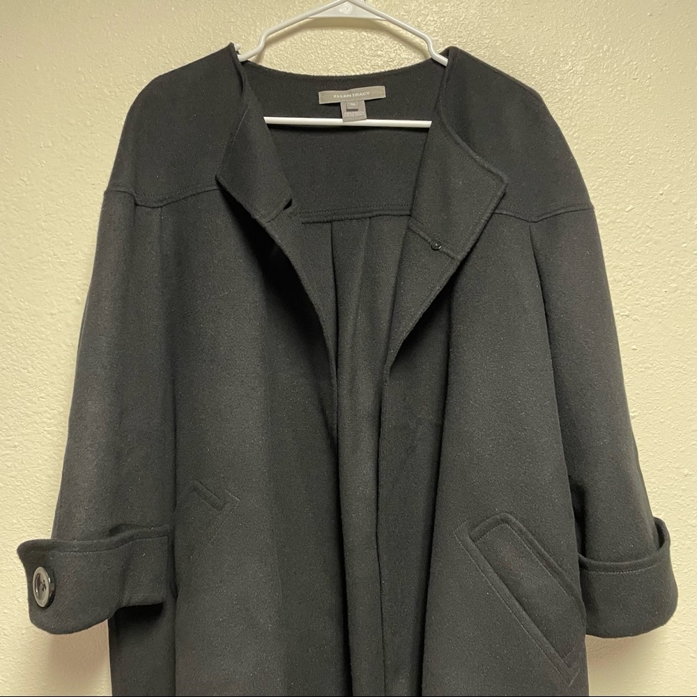 Ellen Tracy Wool blend Peacoat Jacket - Picture 7 of 15